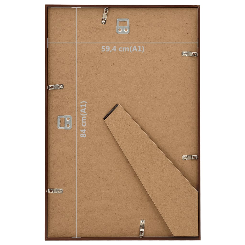 Cornici Foto Collage 5 pz a Muro o Tavolo Bronzo 59,4x84 cm MDF - homemem39