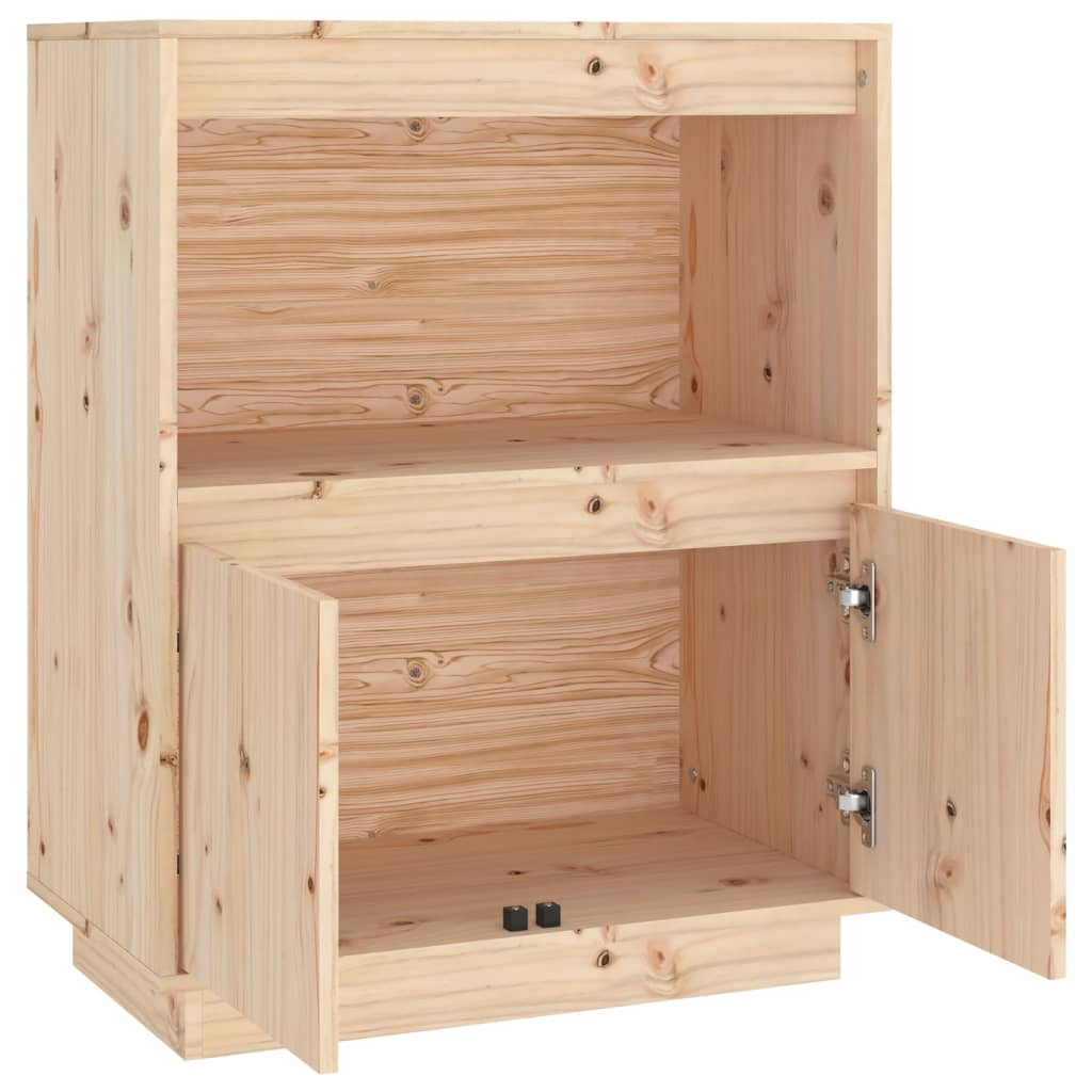 Credenza 60x34x75 cm in Legno Massello di Pino - homemem39