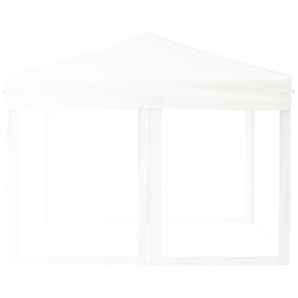 Tenda per Feste Pieghevole con Pareti Laterali Bianco 3x3 m - homemem39