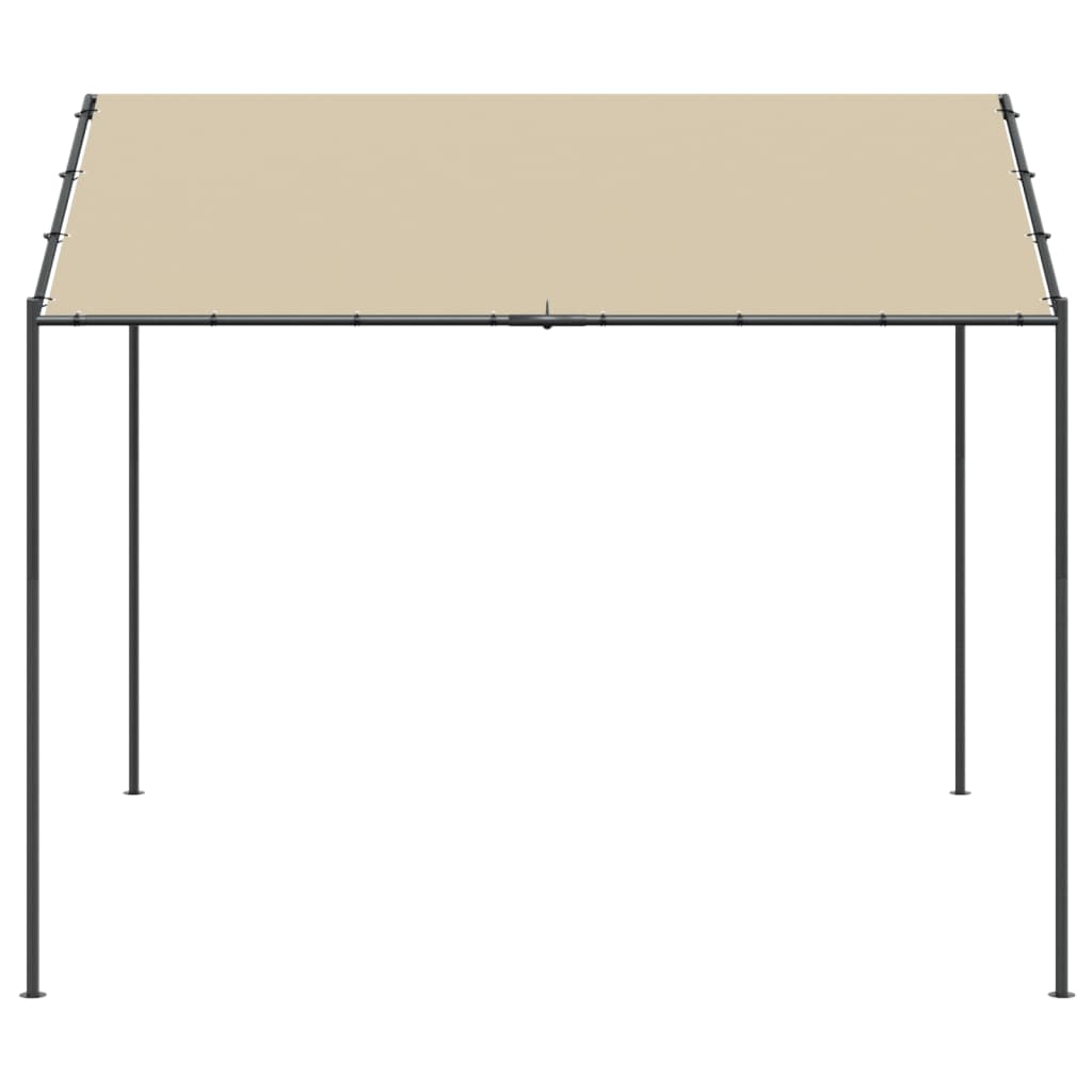 Tenda a Baldacchino Beige 4x3 m in Acciaio e Tessuto - homemem39