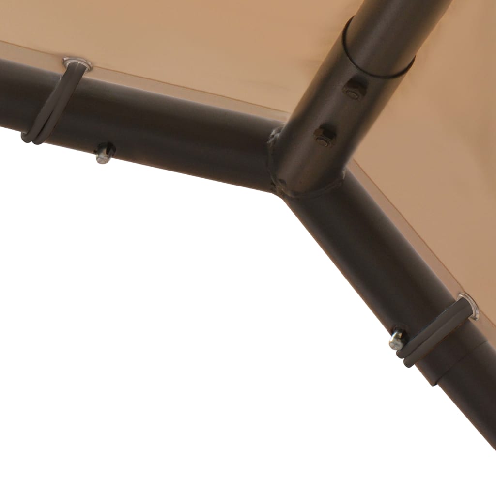 Tenda a Baldacchino Beige 4x3 m in Acciaio e Tessuto - homemem39