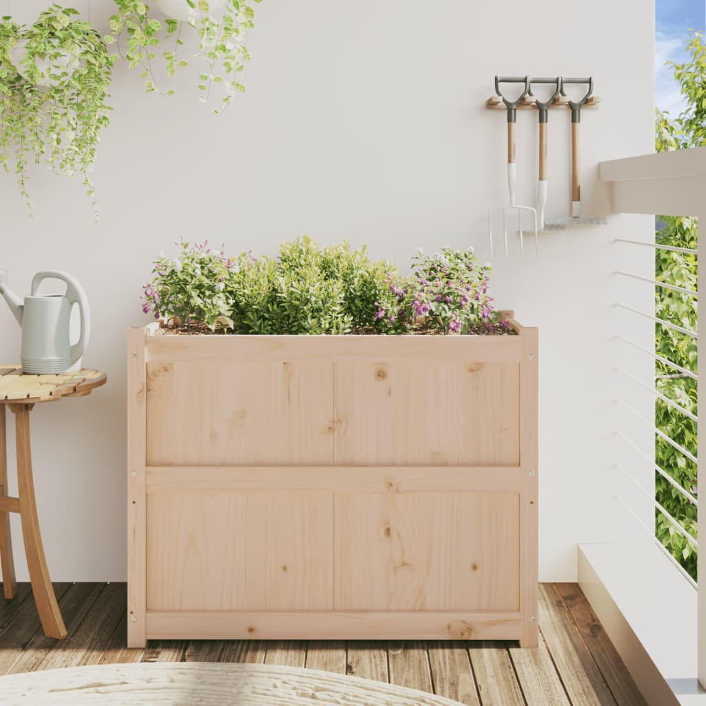 Fioriera da Giardino 90x50x70 cm in Legno Massello di Pino - homemem39