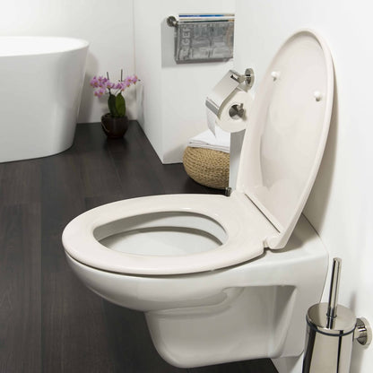 Sedile WC a Chiusura Morbida Ventura Duroplast Crema 251491246