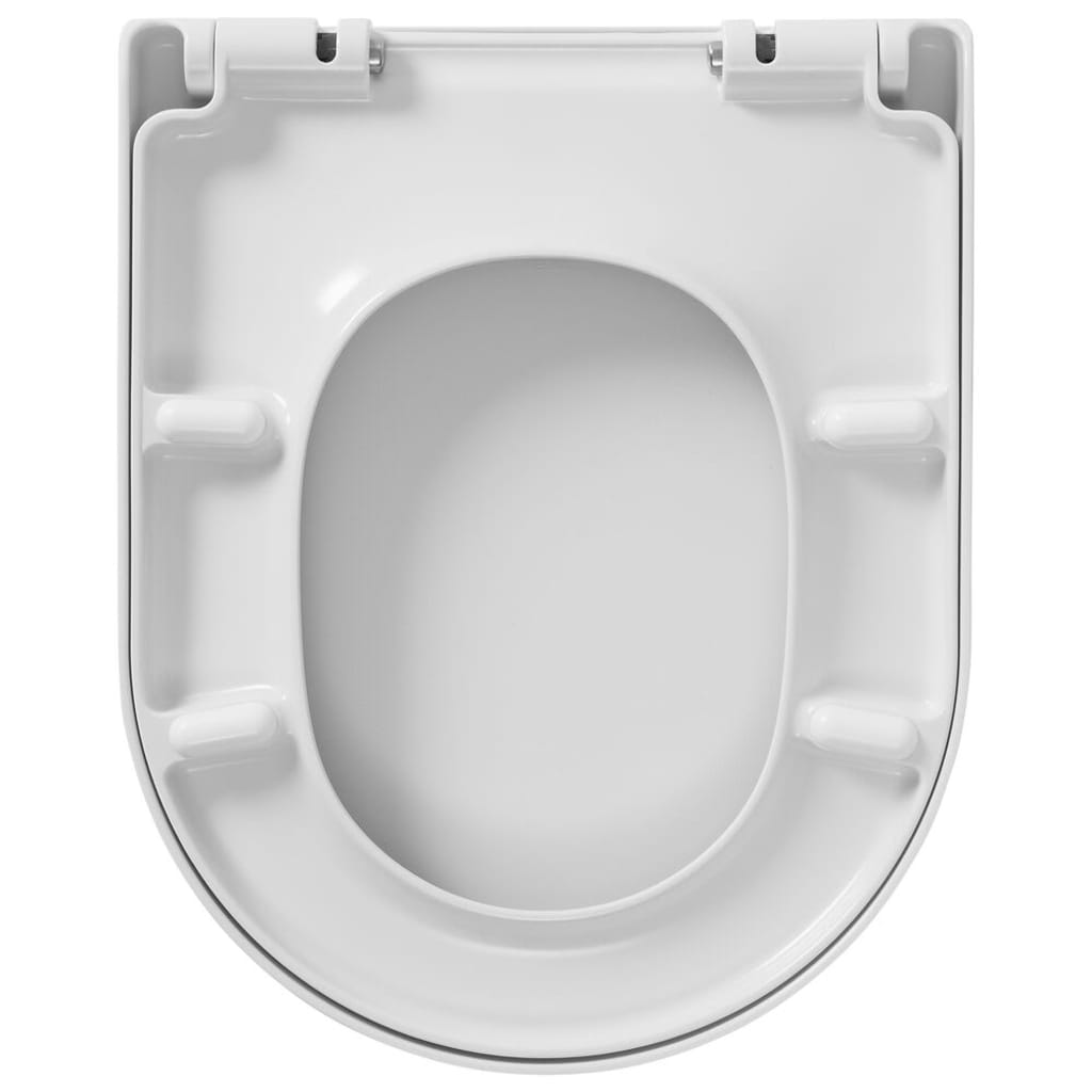 Sedile WC a Chiusura Morbida Memphis Duroplast Bianco 252930646