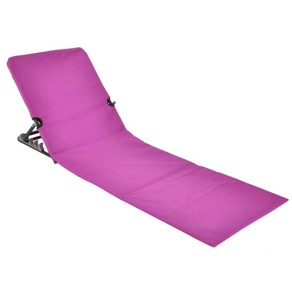 Sedia a Stuoia da Spiaggia Pieghevole PVC Rosa