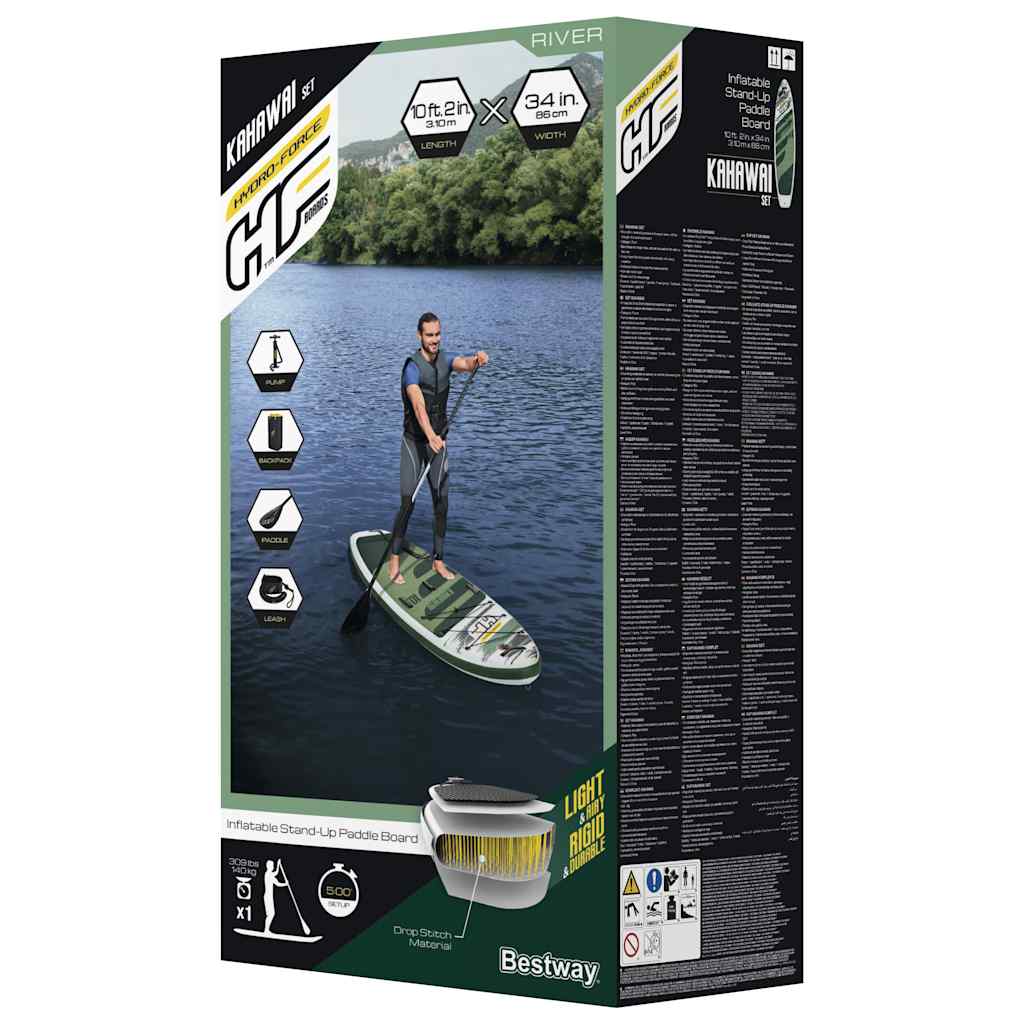 Set da SUP Gonfiabile Hydro-Force Kahawai 310x86x15 cm - homemem39