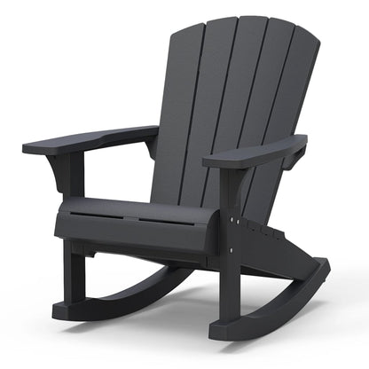 Sedia a Dondolo Adirondack Troy Graffite