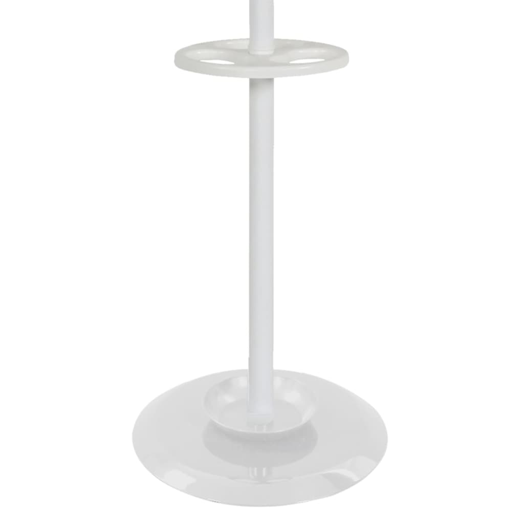 Appendiabiti a Piantana con 8 Ganci Porcelain Bianco 178 cm