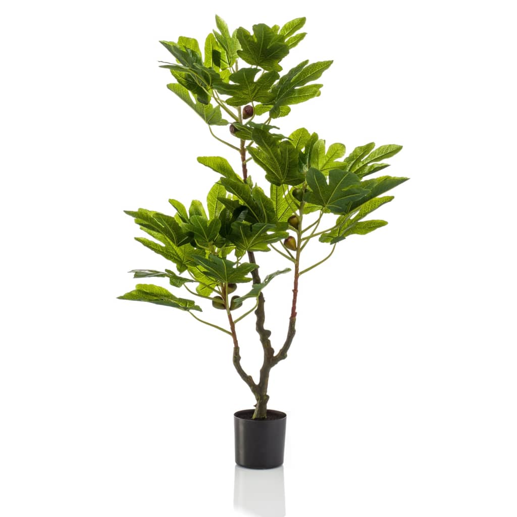 Albero di Fico Artificiale con Frutti 95 cm in Vaso