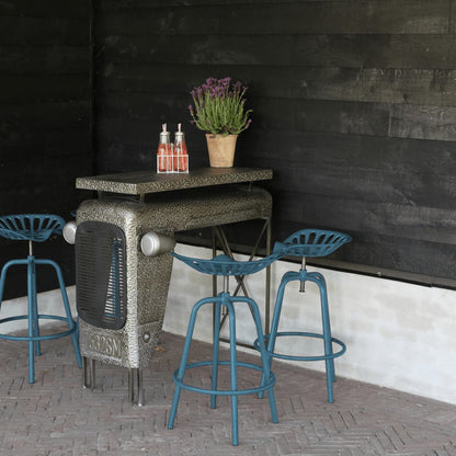 Sedia da Bar con Sedile Trattore Blu - homemem39