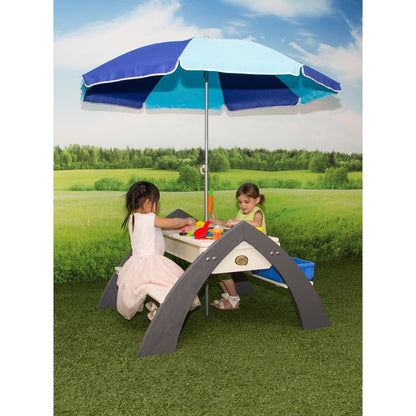 Tavolo da Picnic per Bambini Delta Grigio e Bianco A031.023.00