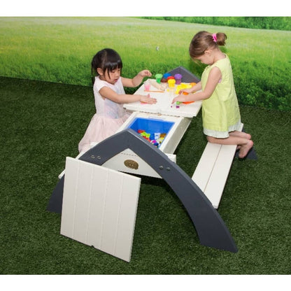 Tavolo da Picnic per Bambini Delta Grigio e Bianco A031.023.00