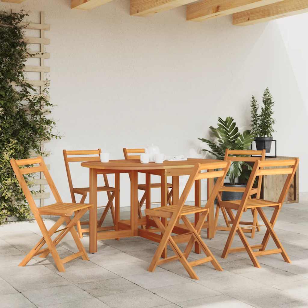 Tavolo da Giardino 130x90x72 cm in Legno Massello di Acacia - homemem39