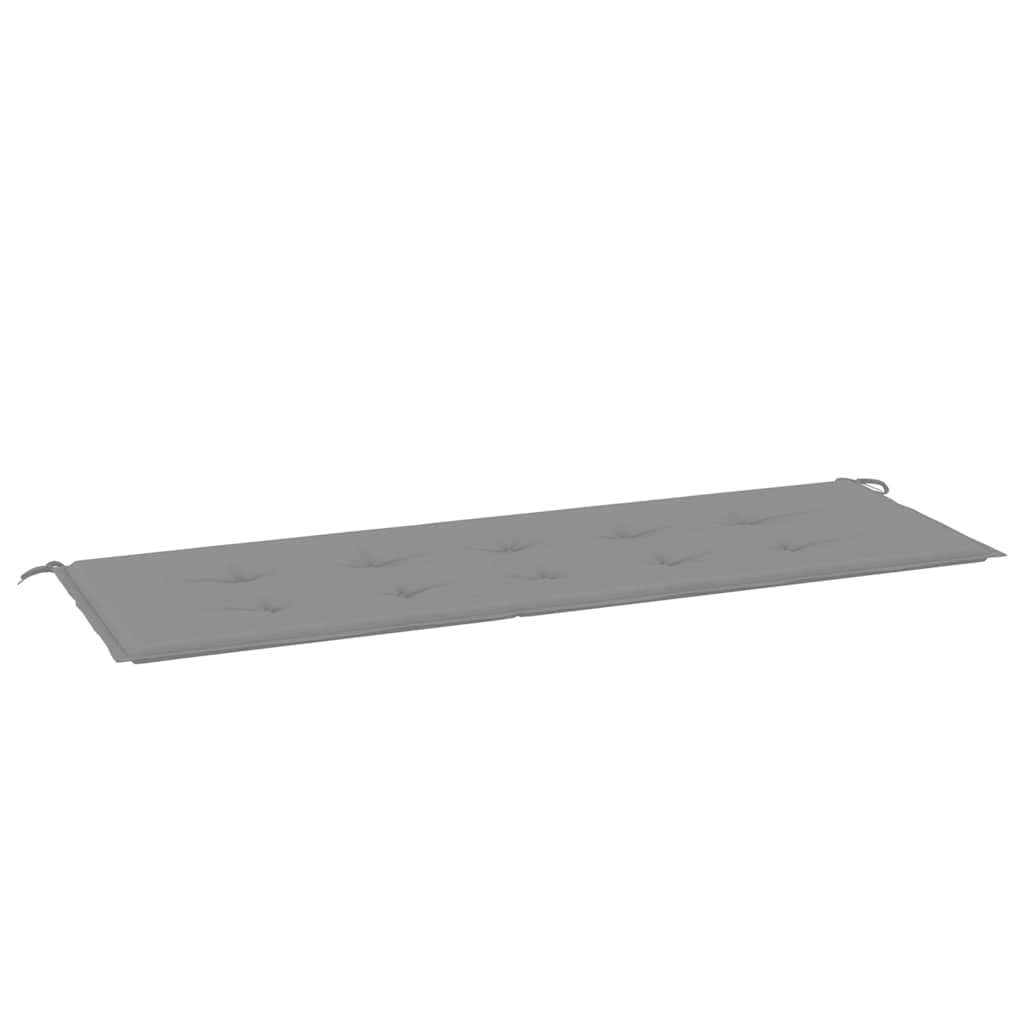 Cuscino per Panca Grigio 150x50x3 cm in Tessuto Oxford - homemem39