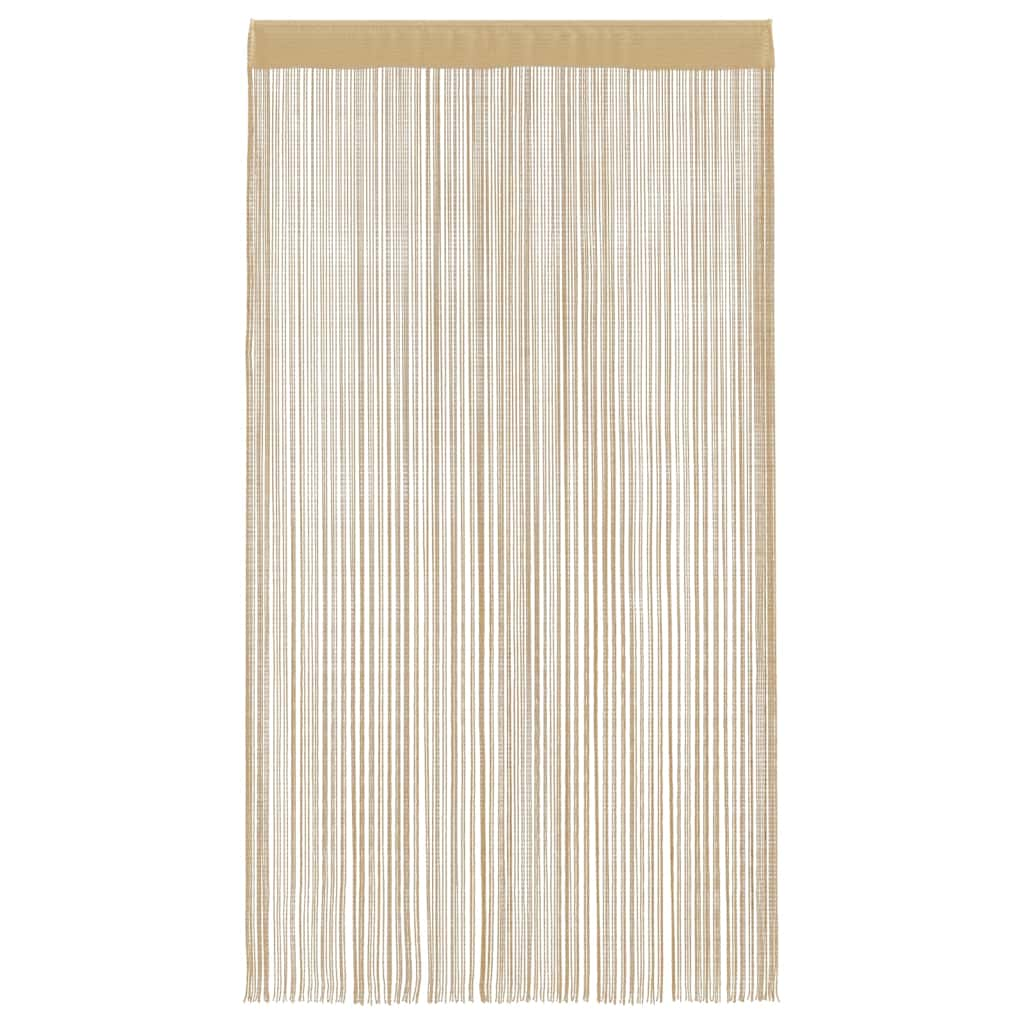 2 Pz Tende a Fili 140x250 cm Beige - homemem39