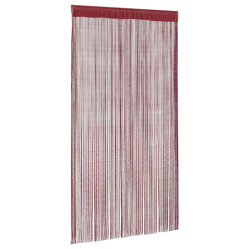 2 Pz Tende a Fili 100x250 cm Rosso Borgogna