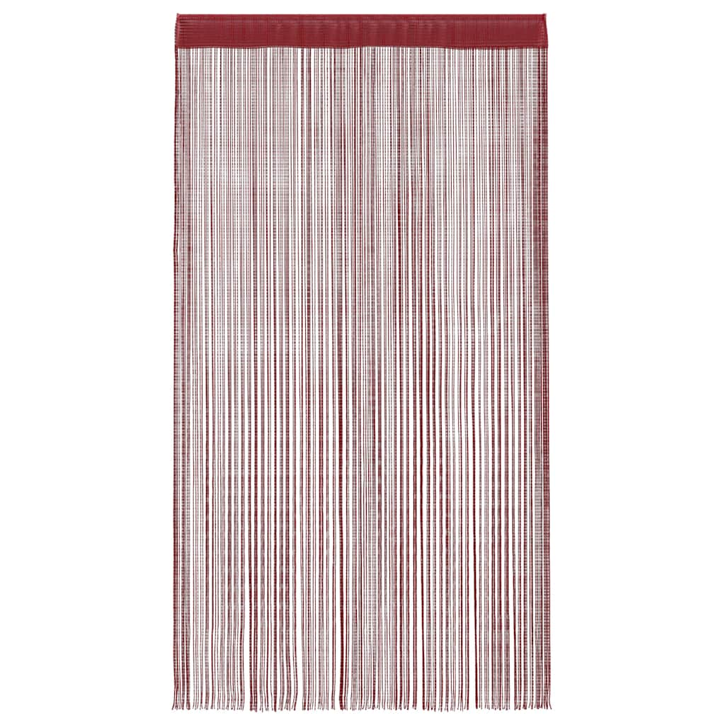 2 Pz Tende a Fili 100x250 cm Rosso Borgogna