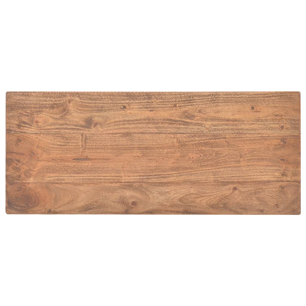 Tavolo Consolle in Legno Massello di Mogano 69x28x70 cm - homemem39