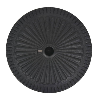 Base per Parasole Circolare in Resina Nera 14 kg - homemem39