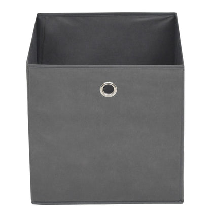 Contenitori 4 pz in Tessuto non Tessuto 32x32x32 cm Grigio