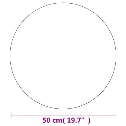 Specchio da Parete 50 cm in Vetro Circolare