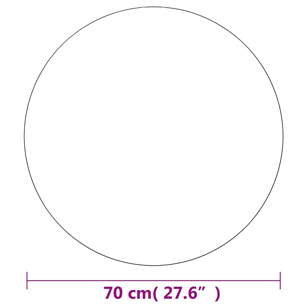 Specchio da Parete 70 cm in Vetro Circolare - homemem39