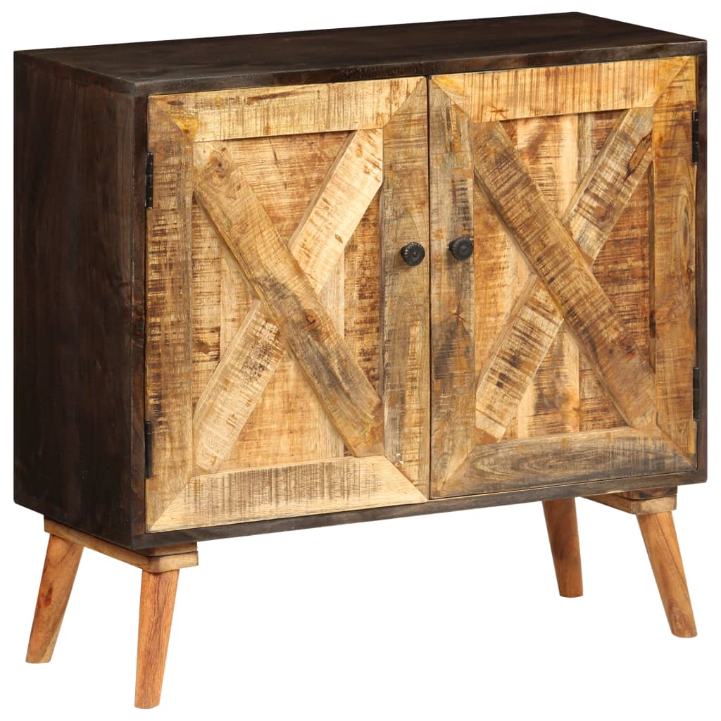 Credenza in Legno Massello di Mango 85x30x75 cm