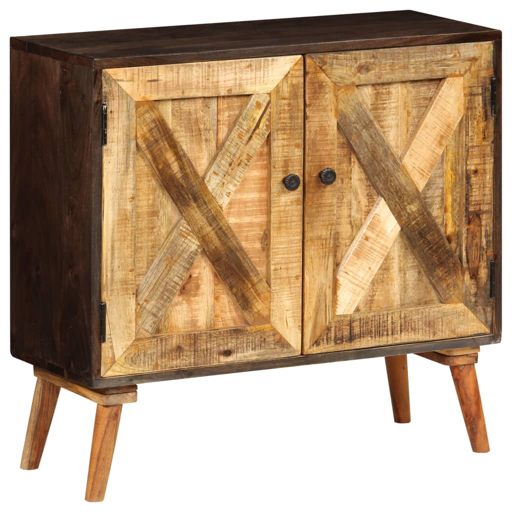 Credenza in Legno Massello di Mango 85x30x75 cm