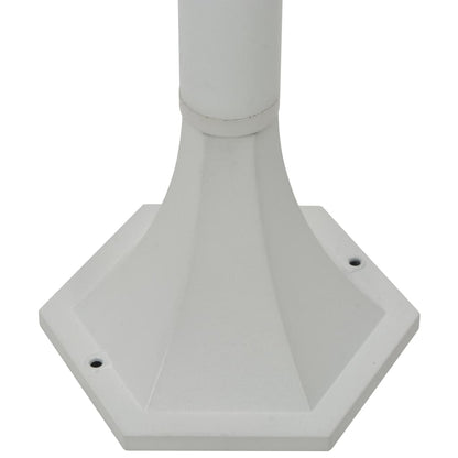 Lampioni da Giardino 6 pz E27 110 cm in Alluminio Bianco - homemem39