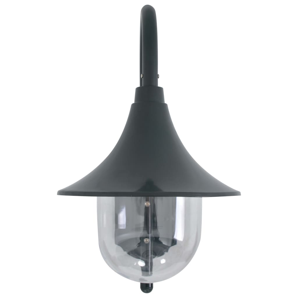 Lampada da Parete da Giardino E27 42 cm Alluminio Verde Scuro - homemem39