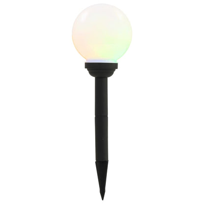 Lampade Solari da Esterni Sferiche 4pz LED RGB 15cm