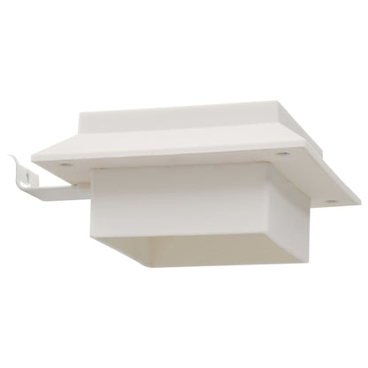 Lampade Solari da Esterni 6 pz a LED Quadrate 12 cm Bianco