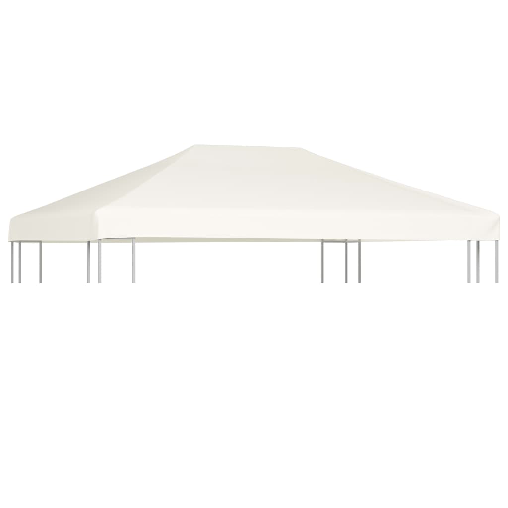 Copertura Superiore per Gazebo 310 g/m² 4x3 m Bianco Crema - homemem39