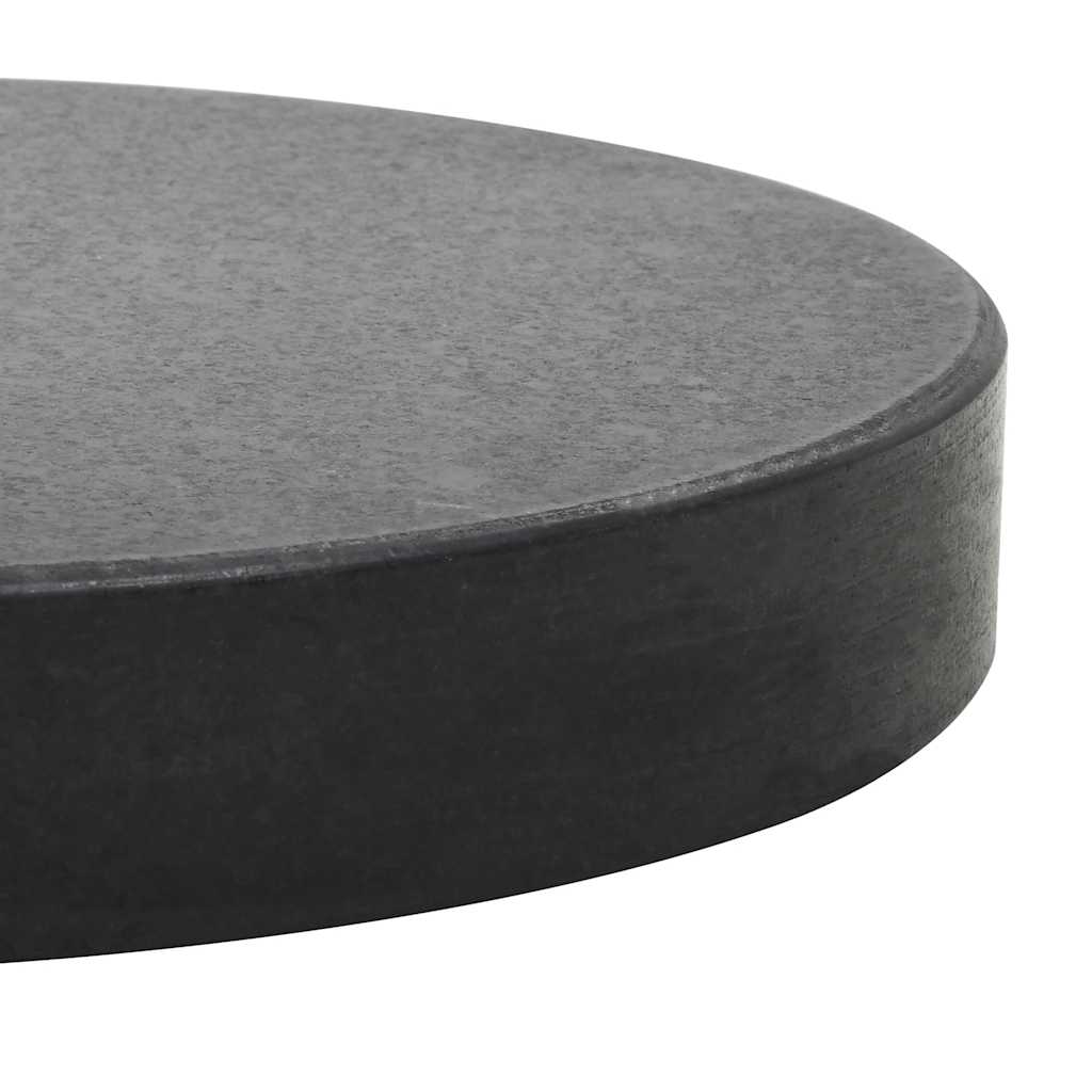 Base per Parasole Circolare in Granito Nera 20 kg - homemem39