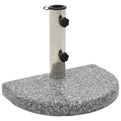 Base per Parasole in Granito Curva 10 kg Grigia - homemem39