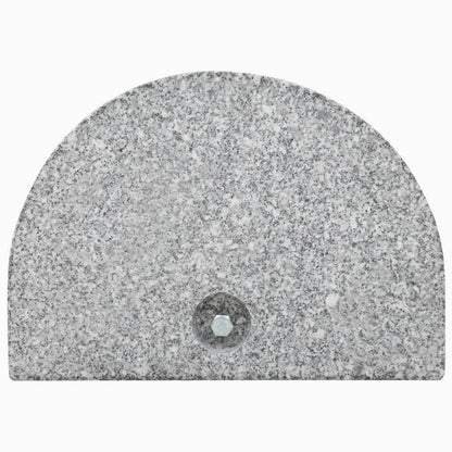 Base per Parasole in Granito Curva 10 kg Grigia - homemem39