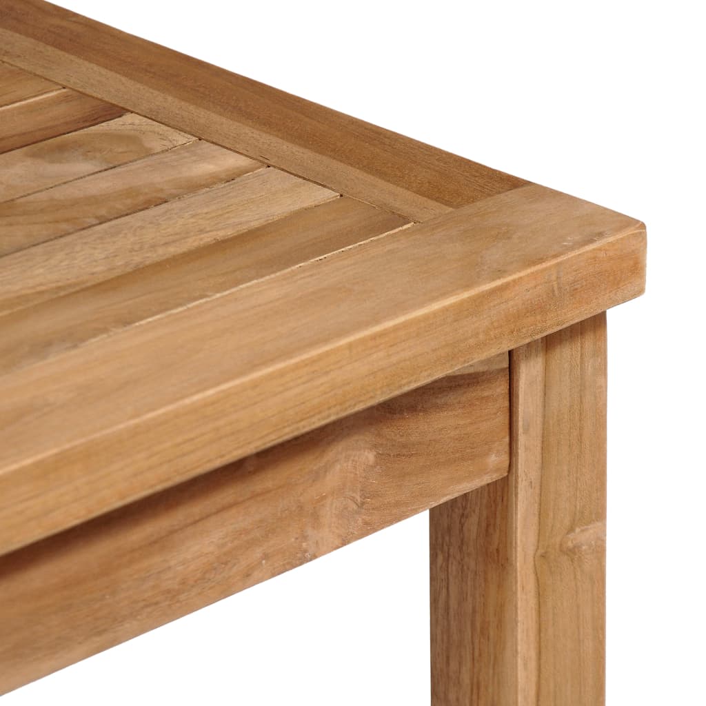 Tavolo da Giardino 80x80x77 cm in Legno Massello di Teak - homemem39