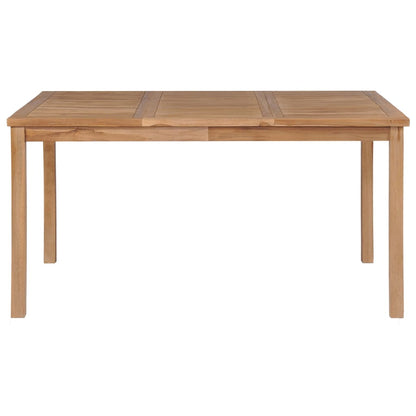 Tavolo da Giardino 150x90x77 cm in Legno Massello di Teak - homemem39