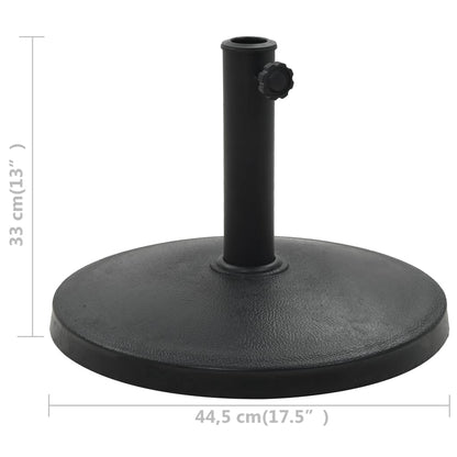 Base per Parasole Rotonda in Poliresina 10 kg Nera - homemem39