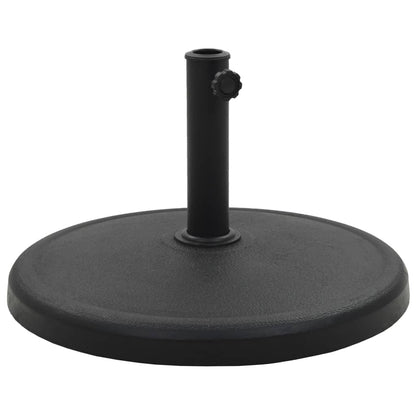 Base per Parasole Rotonda in Poliresina 19 kg Nera - homemem39