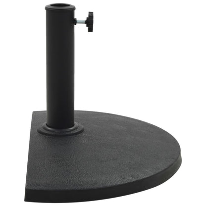 Base per Parasole Semicircolare in Poliresina 9 kg Nero