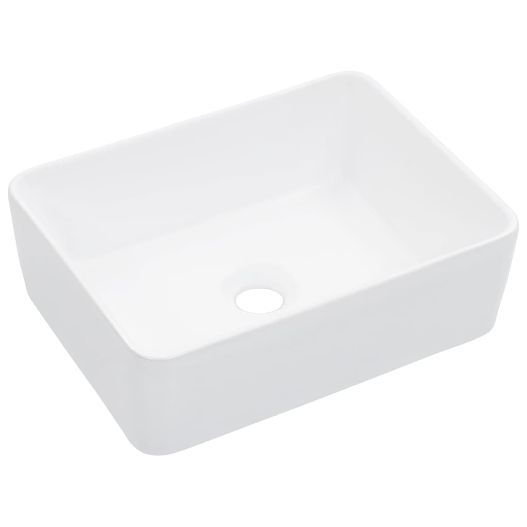 Lavandino 40x30x13 cm in Ceramica Bianco - homemem39