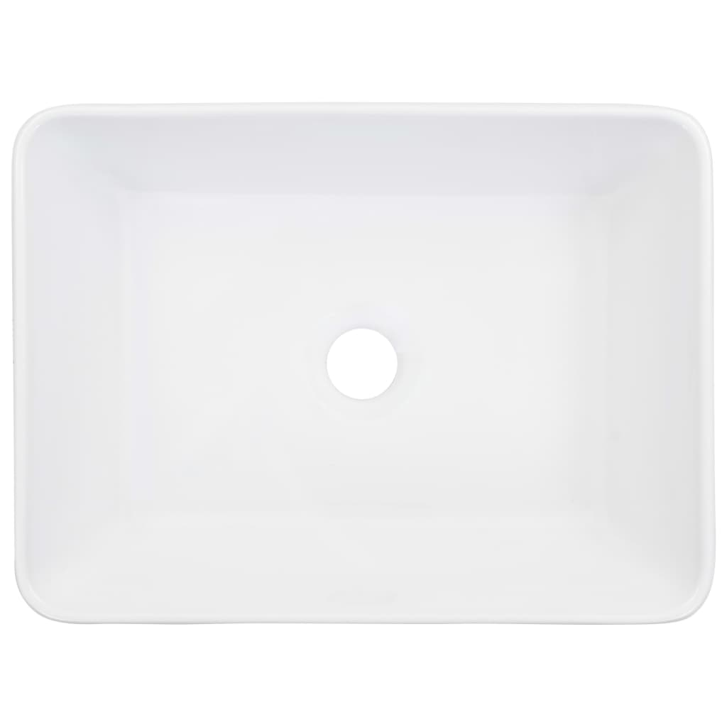 Lavandino 40x30x13 cm in Ceramica Bianco - homemem39