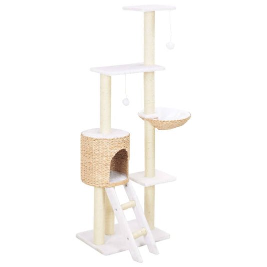 Albero per Gatti con Tiragraffi in Sisal Seagrass - homemem39