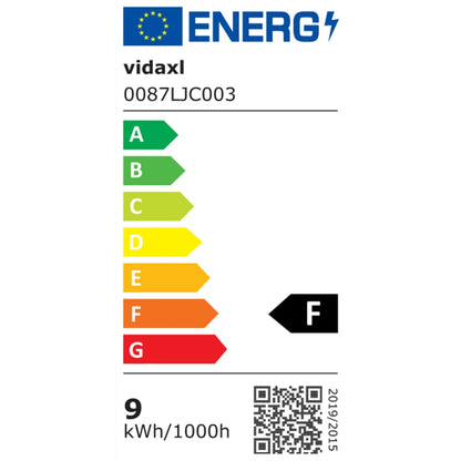 Lampada da Parete da Esterno a LED 9 W Nera Ovale