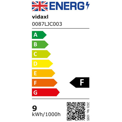 Lampada da Parete da Esterno a LED 9 W Nera Ovale