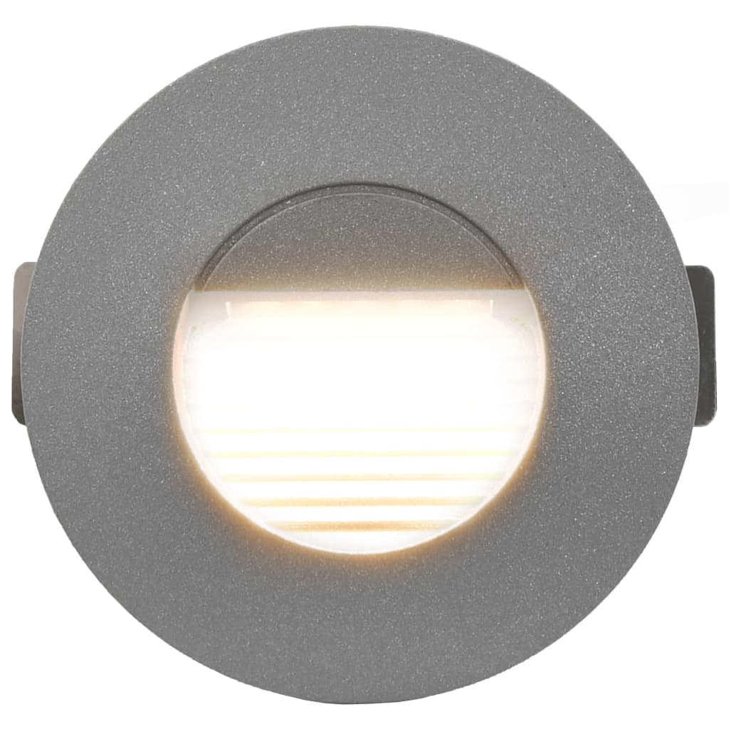 Lampade da Parete da Esterno a LED 6 pz 5 W Argento Rotonde