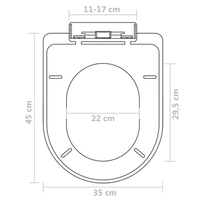 Copriwater a Chiusura Rallentata 2 pz Plastica Bianco - homemem39