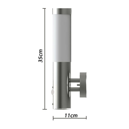 Applique da Esterno con Rilevatore di Movimento in Acciaio Inox