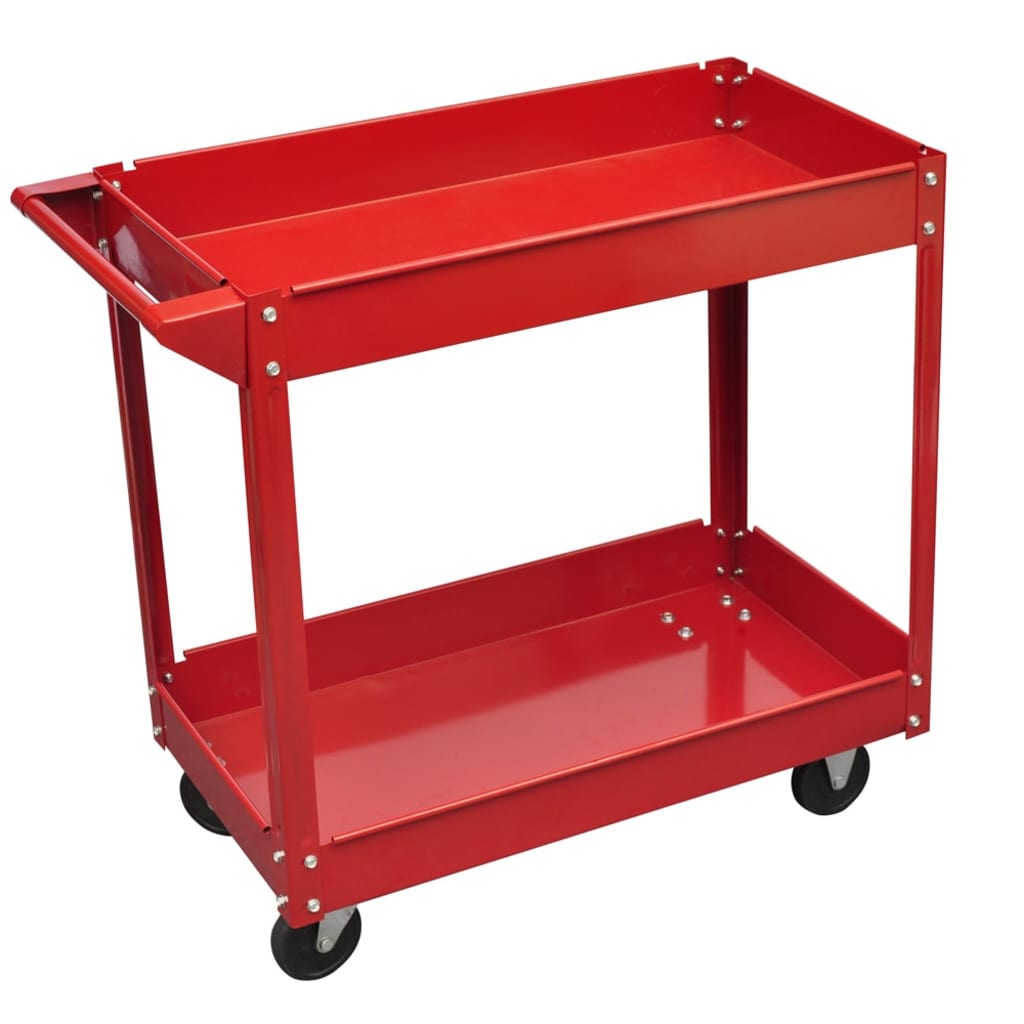 Carrello Portautensili da Officina 100 Kg Rosso